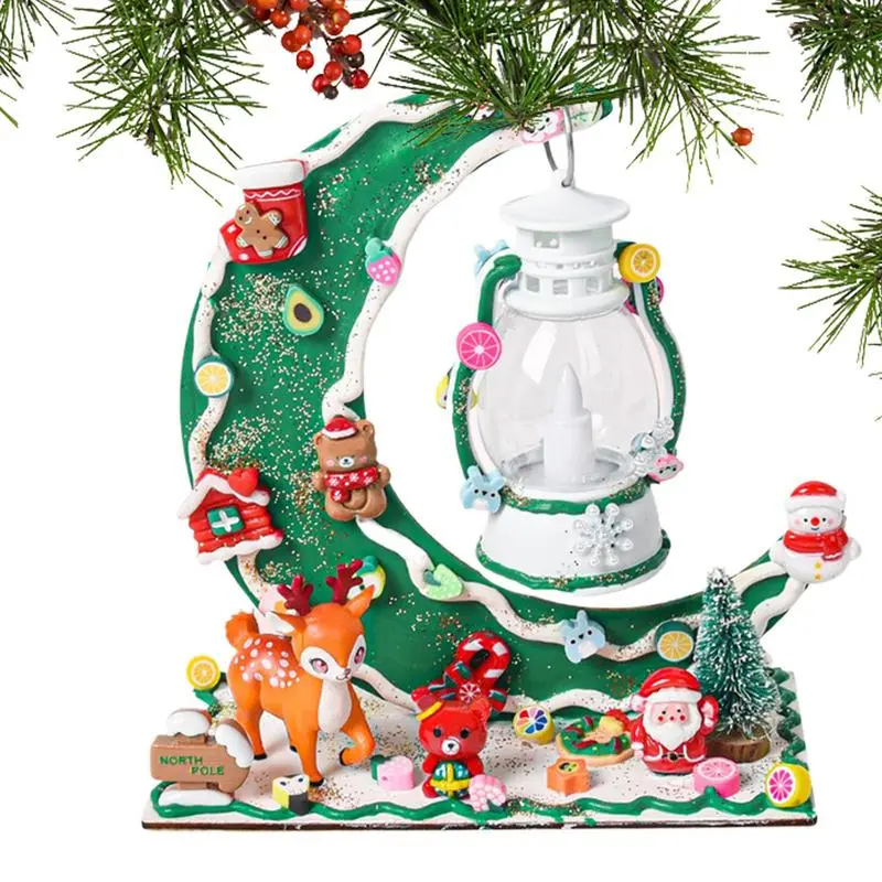 Santa Claus Night Light Christmas Cute Night Light For Kids Cream Glue Christmas Lights With Exquisite Christmas Themed