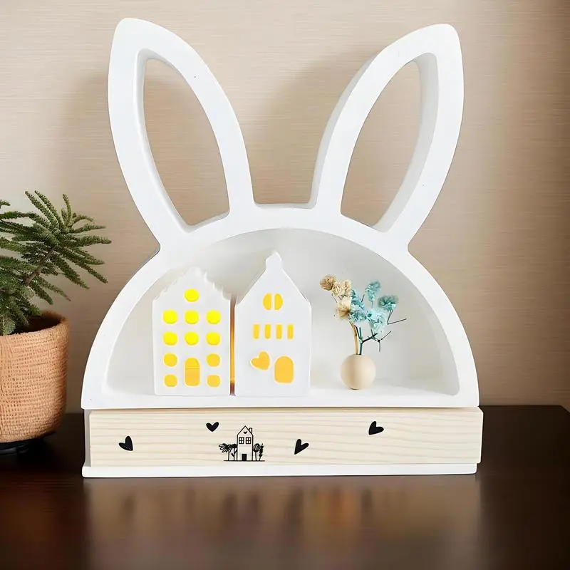 Rabbit Silicone Mold Bunny Silicone Candle Mould Semicircular Soap Mold  Hollow Bunny Candle Mold Cute Rabbit Shape Plaster Mold