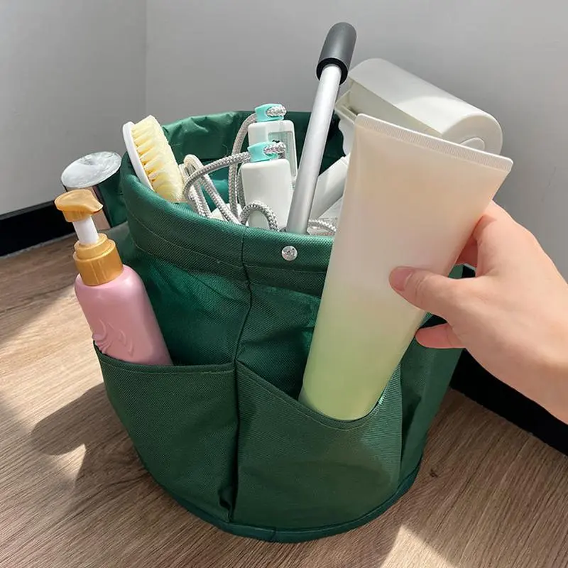 Tool Storage Bag Work Tool Bag Household Organizer Pouch Foldable Laundry Basket With Handle For Travel Home Garden Harvest