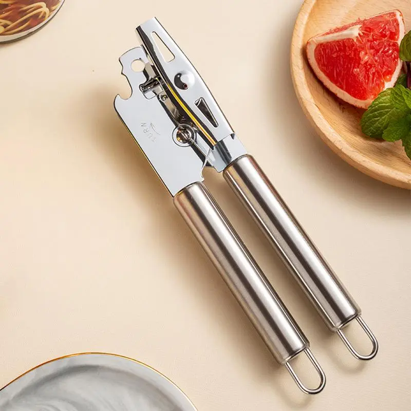 Kitchen Can Opener Can Opener Bottle Opener Kitchen Gadgets Stainless Steel Multifunctional Professional Manual Can Opener For