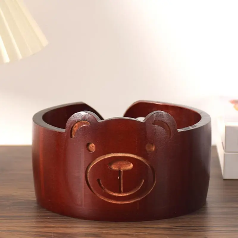 Yarn Bowl Wooden Crochet Bowls Cute Animal Shaped Container Crochet Organizer Storage Holder Knitting Supplies Organizer