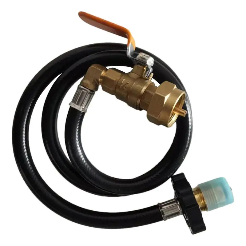 Propane Refill Adapter Hose, 91cm Long Propane Extension Hose, For 1 LB Propane Tank Propane Adapter Hose With ON/Off Control