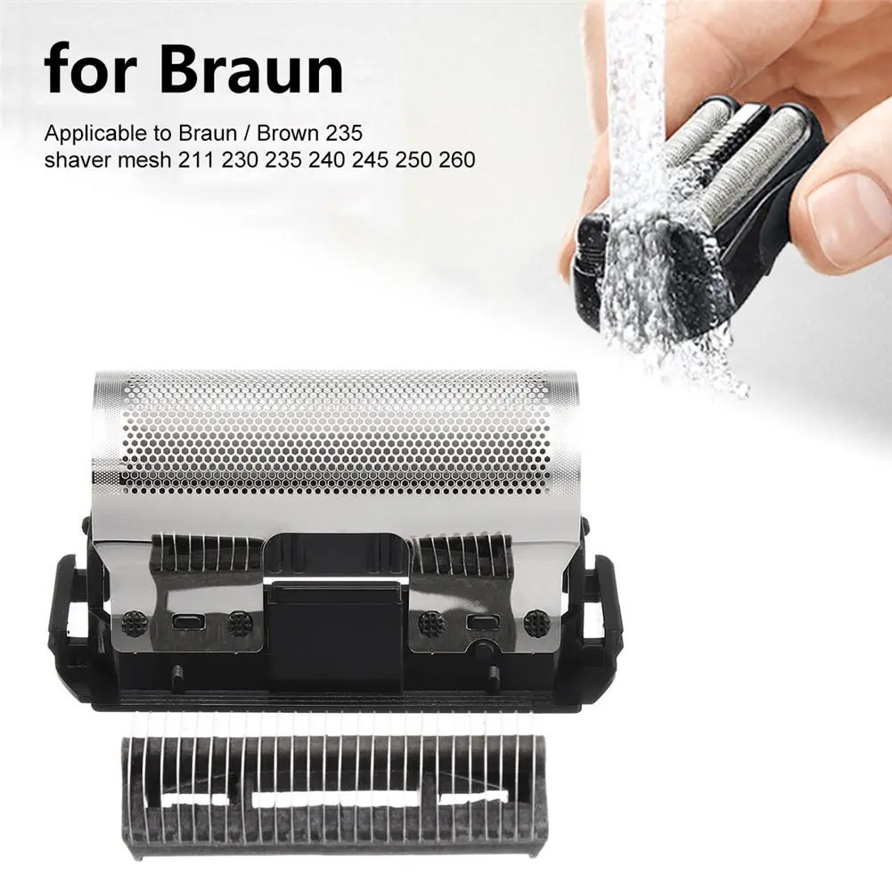 For Braun/Brown 235 Shaver Foil Film Braun Shaver Head Waterproof Razor Cutter Blade Replacement 211 230 230 240 240 250 260