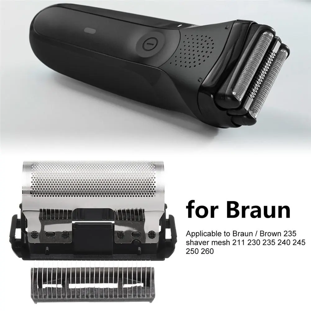 For Braun/Brown 235 Shaver Foil Film Braun Shaver Head Waterproof Razor Cutter Blade Replacement 211 230 230 240 240 250 260