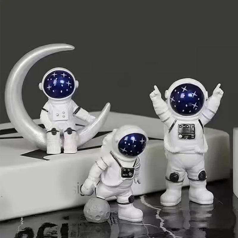 7pcs Space Man Statue Space Man Figurines Desktop Decorations Astronaut Sculpture Desk Decor Spacemans Figures Figurine Statue
