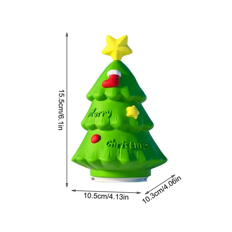 Christmas Tree Bedside Lamp Silicone LED Lamp Rechargeable Bedside Touch Lamp Christmas Nursery Nightlight For Kids Adults All