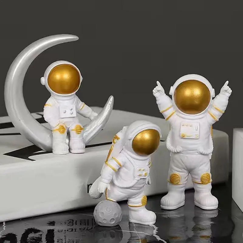 7pcs Space Man Statue Space Man Figurines Desktop Decorations Astronaut Sculpture Desk Decor Spacemans Figures Figurine Statue