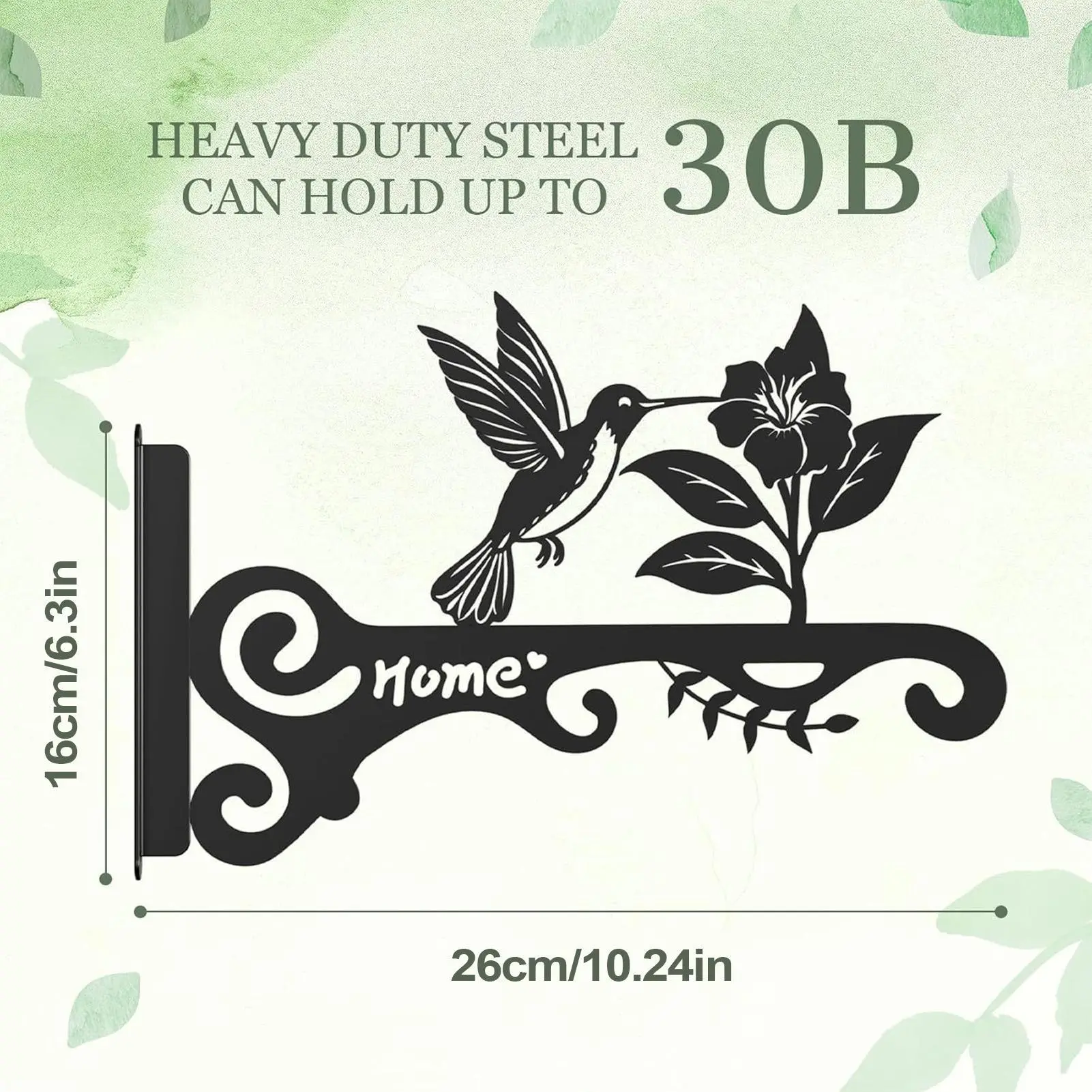2pcs wall Plant Hangers Garden Iron Hook Bracket Garden Plant Hanger Hook Wall Decor Metal Rack Wall Mounted for Patio Lantern