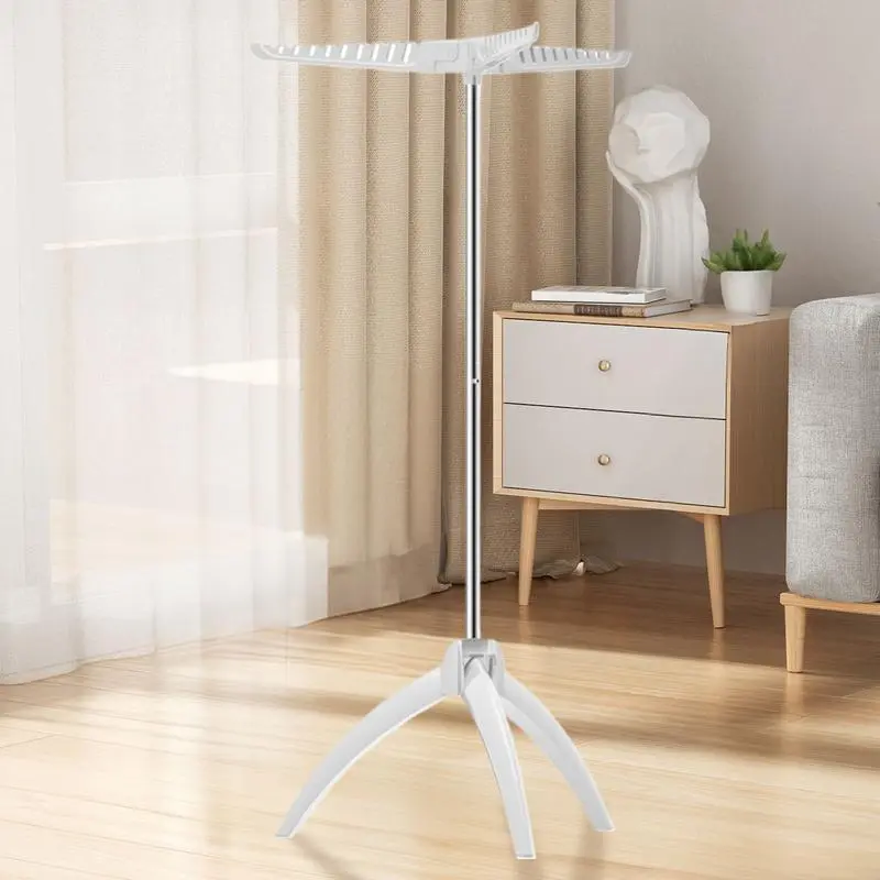 Clothes Drying Rack Laundry Drying Rack Tripod Space-Saving Dryer Stand for Garment Towel Coat Sweater Indoor Laundry Room