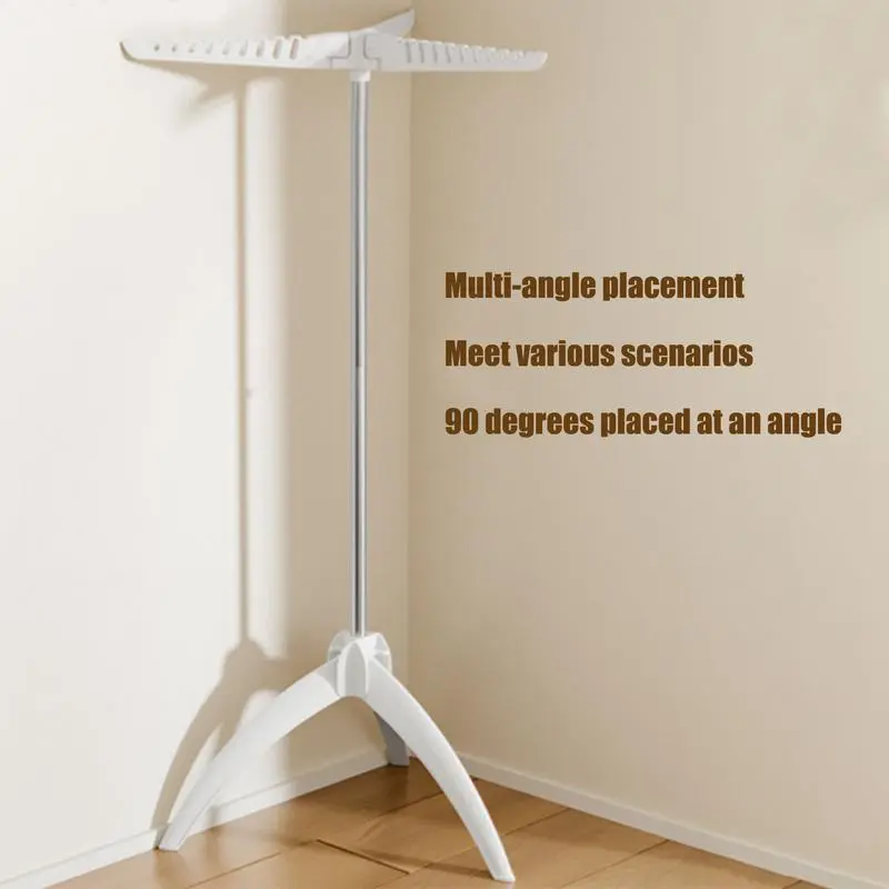 Clothes Drying Rack Laundry Drying Rack Tripod Space-Saving Dryer Stand for Garment Towel Coat Sweater Indoor Laundry Room