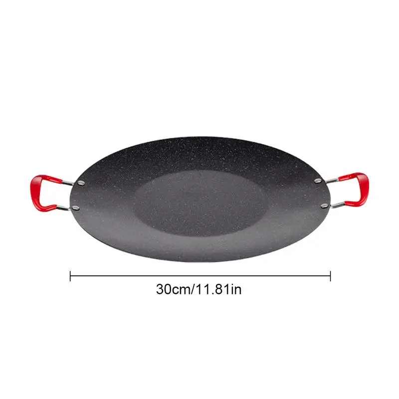 Indoor Grill Pan Stovetop Grill BBQ Korean Pan Round Griddle Pan Non-Stick Indoor Korean Grill Korean Barbecue Grill With Handle