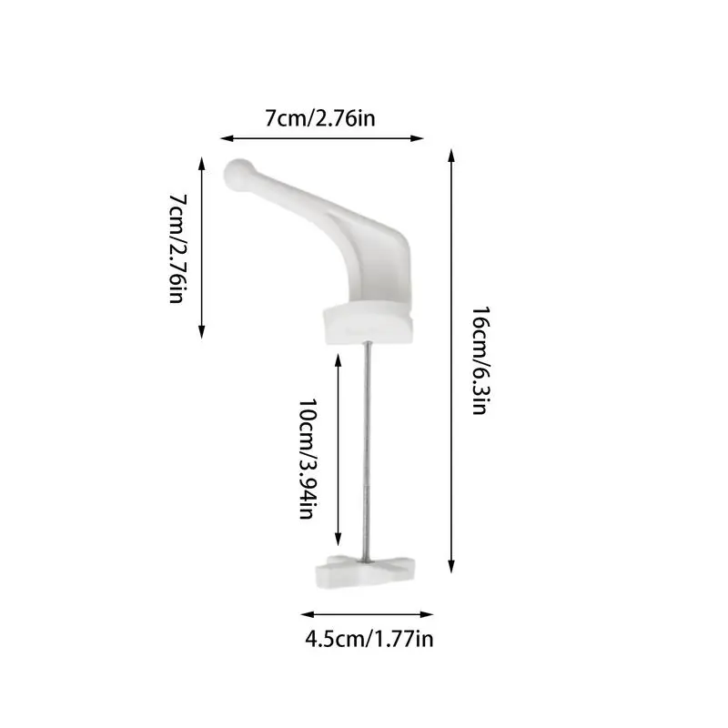 Radiator Holder Hook 5X General Heated Towel Radiator Hook Set Heat-resistant Thicken Towel Warmer Bar Hooks No-Punch For Hotel