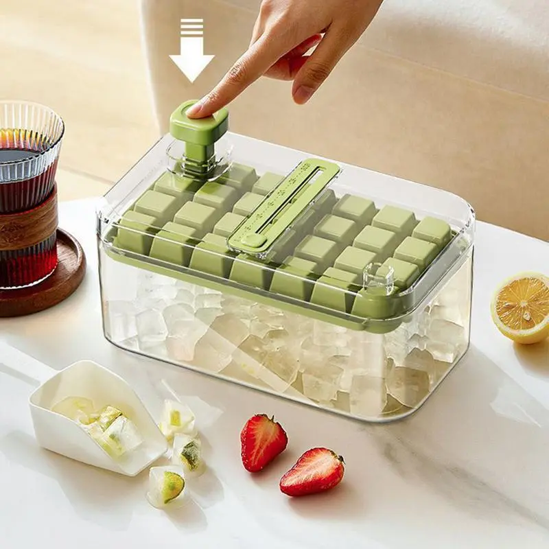 28 Grids Ice Cubes Tray Ice Cubes Making Tool Easy Release Ice Cubes Press Mould Honeycomb Ice Mould For Cocktails Drinks