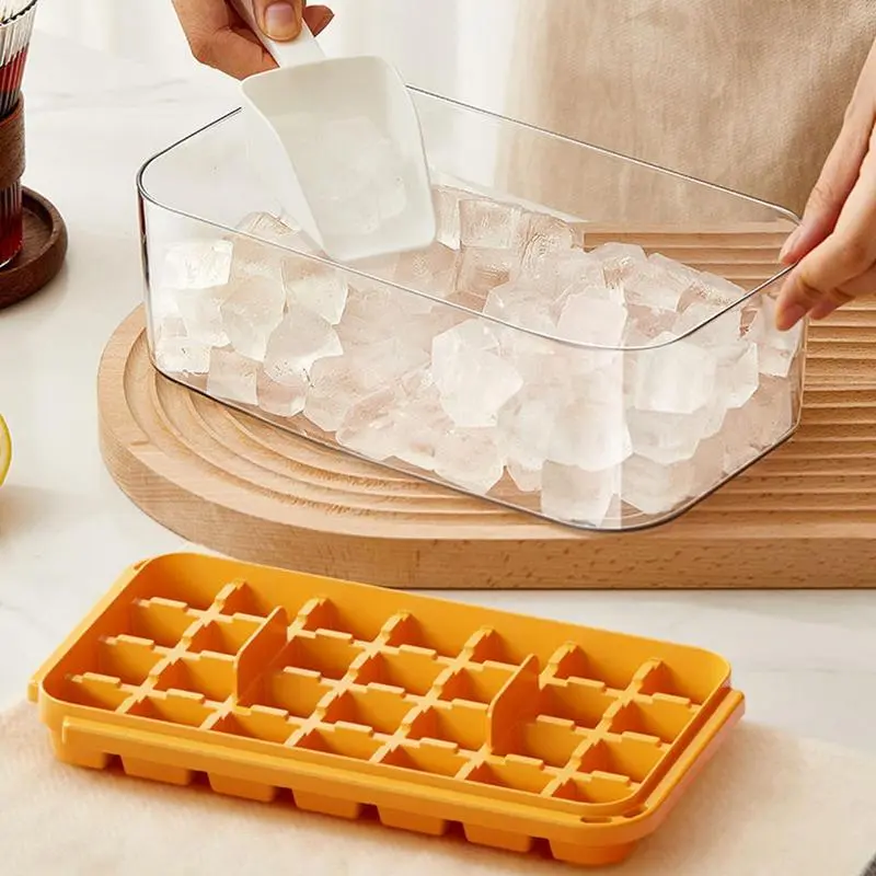 28 Grids Ice Cubes Tray Ice Cubes Making Tool Easy Release Ice Cubes Press Mould Honeycomb Ice Mould For Cocktails Drinks