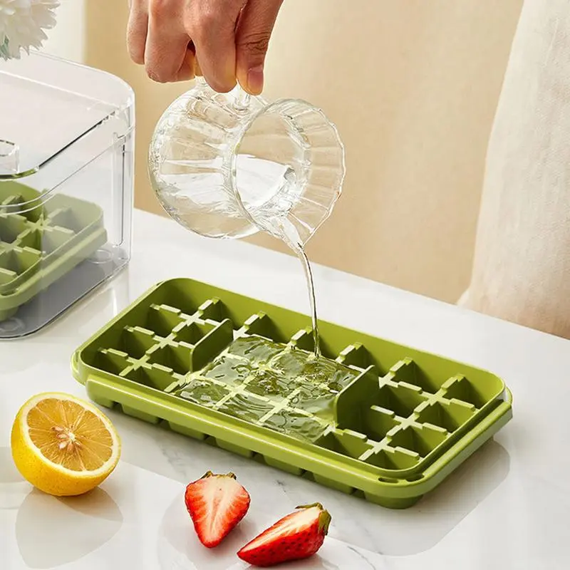 28 Grids Ice Cubes Tray Ice Cubes Making Tool Easy Release Ice Cubes Press Mould Honeycomb Ice Mould For Cocktails Drinks