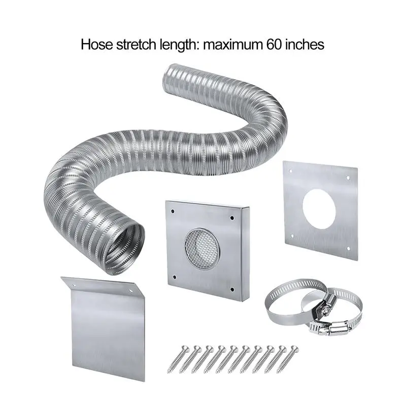 Vent Pipe For Pellet Stove Fireplace & Stove Accessories Heat Resistant Design Sturdy Air Intake Kit Fireplace Tool Sets