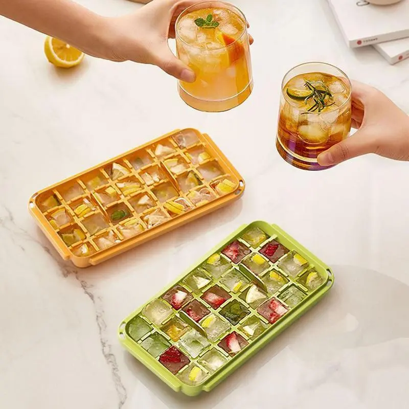 28 Grids Ice Cubes Tray Ice Cubes Making Tool Easy Release Ice Cubes Press Mould Honeycomb Ice Mould For Cocktails Drinks