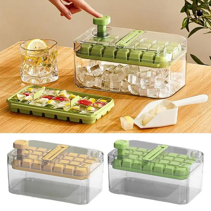 28 Grids Ice Cubes Tray Ice Cubes Making Tool Easy Release Ice Cubes Press Mould Honeycomb Ice Mould For Cocktails Drinks