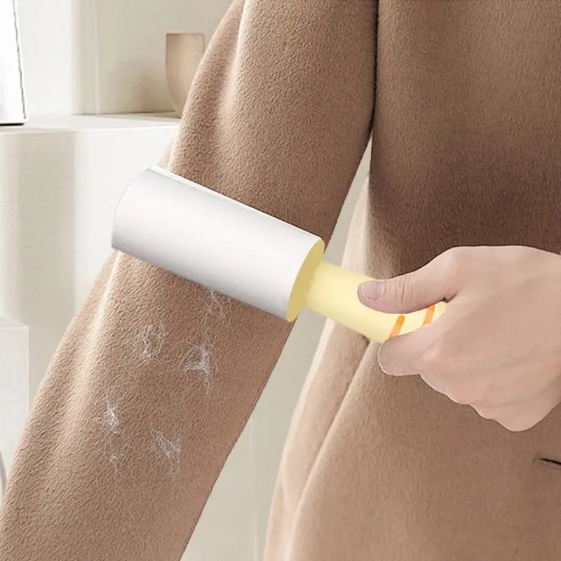 Sticky Lint Roller Reusable Interesting Cat Hair Roller Fun Cat Design Pet Hair Brush Pet Hair Roller Pet Hair Remover Tool For
