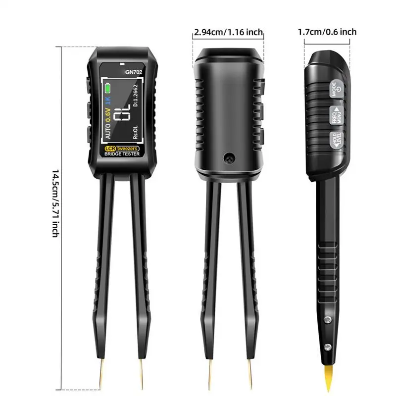 Digital Meter Tweezer Digital SMD Meter Tweezer Meter Tester High Accuracy Component Analyzer With Display Component Recognition