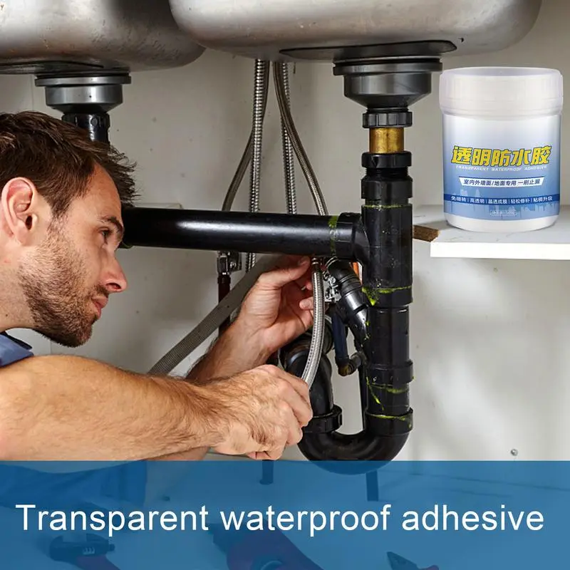 Waterproof Adhesive Glue Transparent Repairing Leak Anti Leakage Waterproof Agent Roof Coating Sealant Waterproofing Material