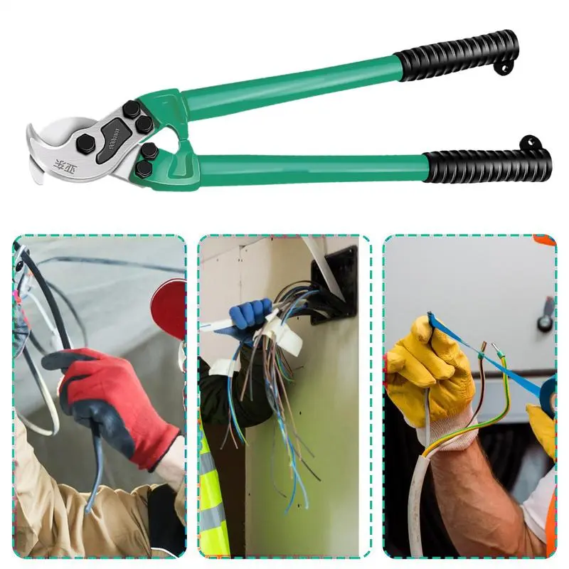 Electrician Wire Cutters Manual Heavy-duty Cable Cutters Wire Scissors Cable Plier Wire Stripper Pliers Long Handle Cable Cutter