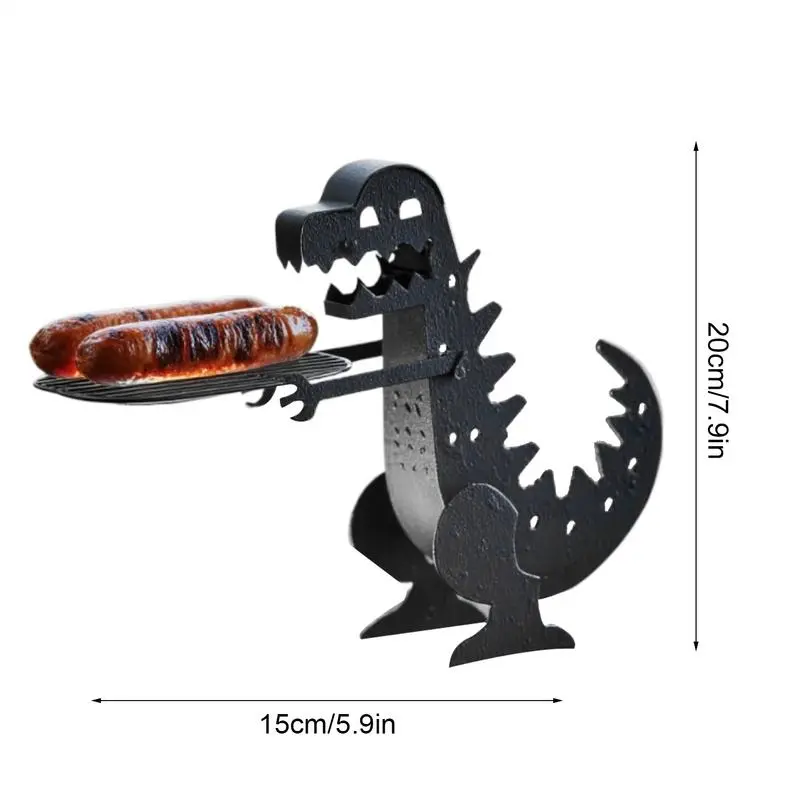 BBQ Stand Hot Dog Roaster Metal Creative Funny Grill Accessories For Kitchen Events Grilling Camping Trips Backyard Cooking