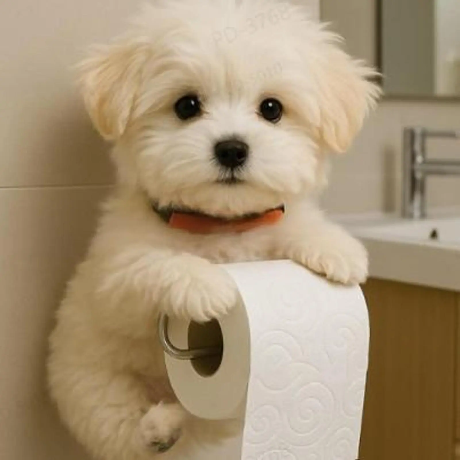 Toilet Paper Holder Animal Paper Towel Holder Space-Saving Decorative Dog Shape Creative Rack For Kitchen Small Spaces Farmhouse