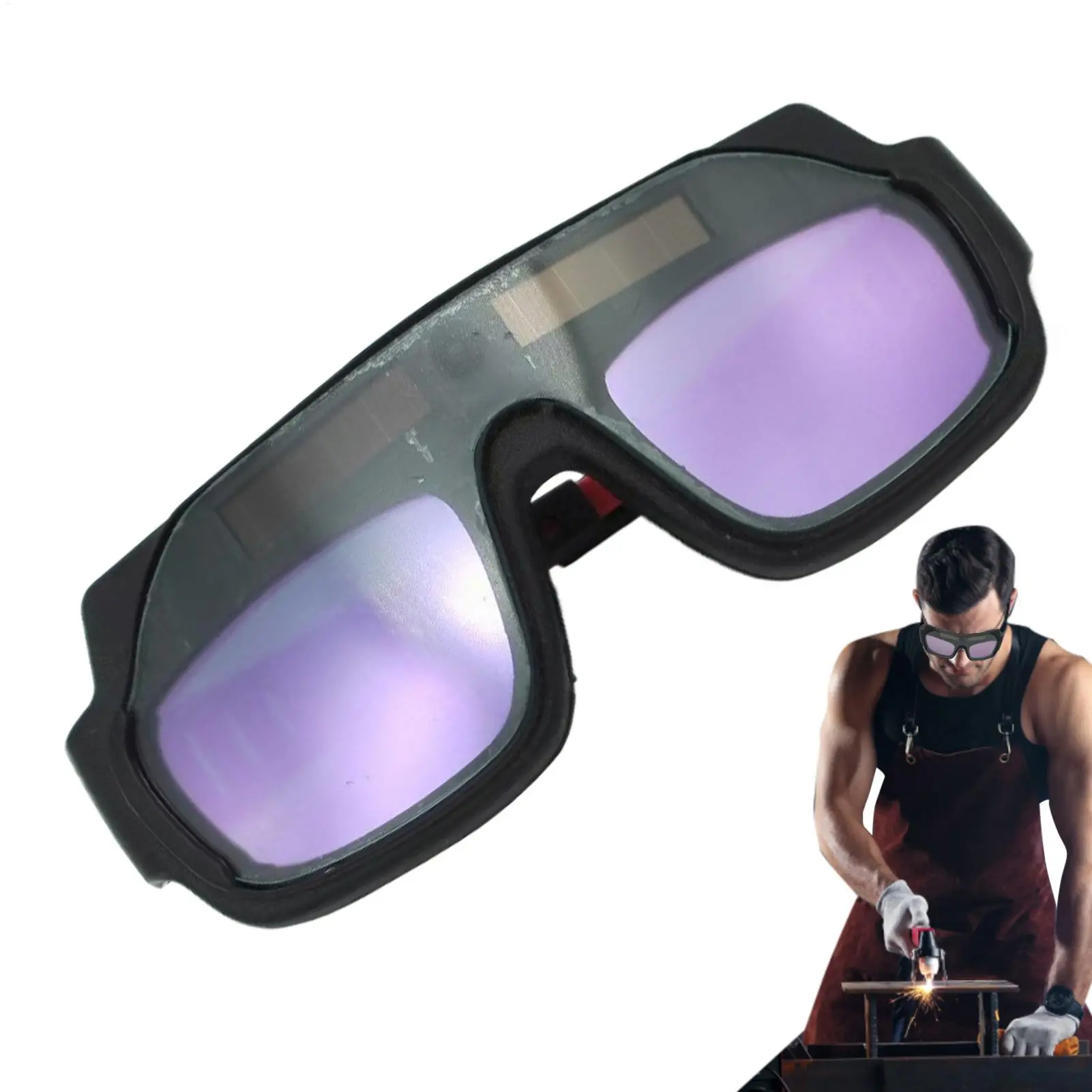 Welding Glasses Anti-Scratch Welding Lens Auto Darkening True Color Glasses Auto Darkening Anti-Eyes Shield Goggle For Welding