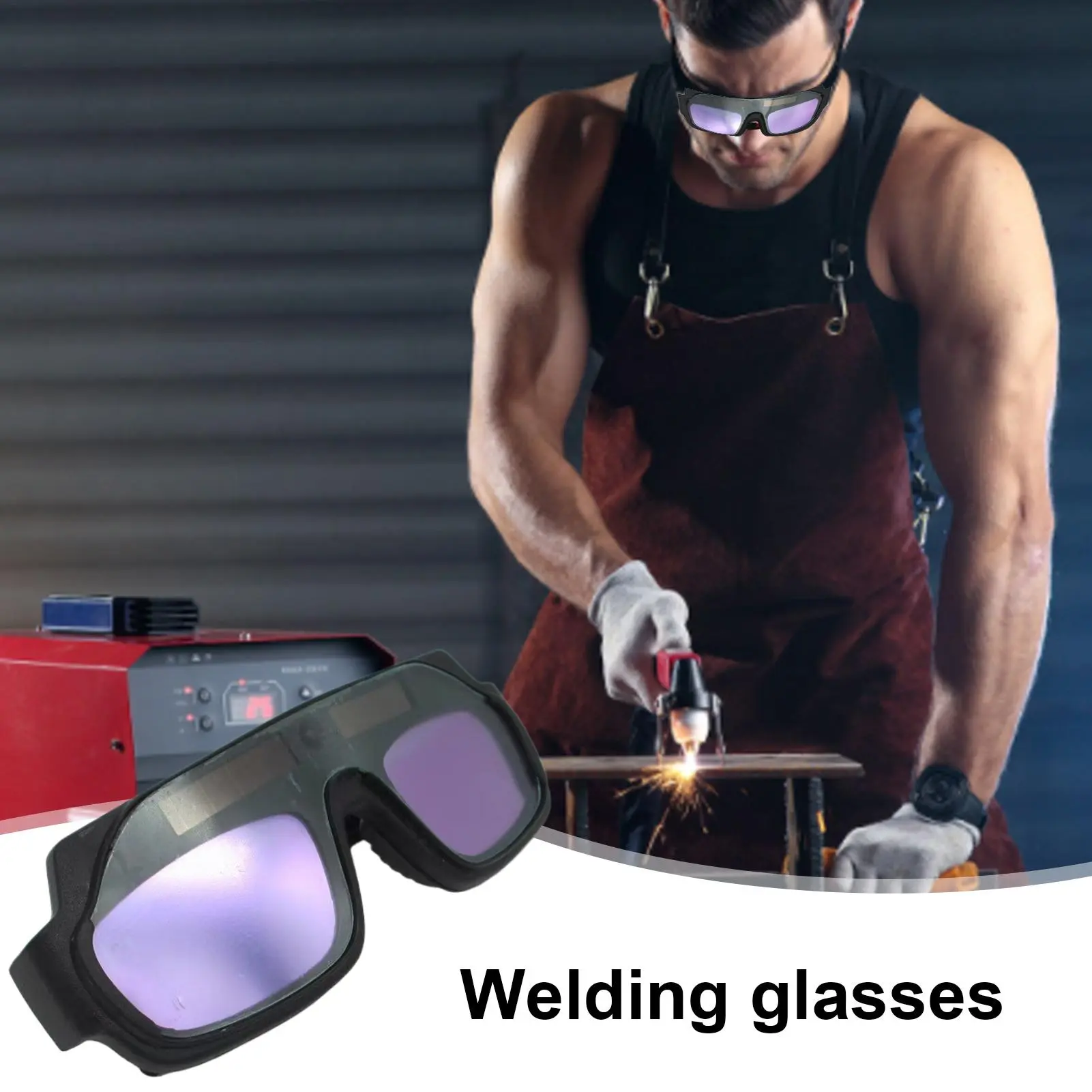 Welding Glasses Anti-Scratch Welding Lens Auto Darkening True Color Glasses Auto Darkening Anti-Eyes Shield Goggle For Welding