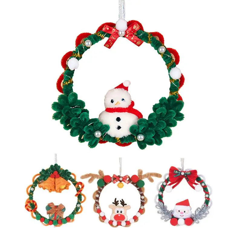 wreath making kit Christmas Light-Up Wreath Making Supplies Christmas Garlands Wreaths Christmas Craft Kits Christmas Decor