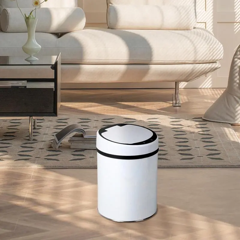 Electric Garbage Can Automatic Trash Can Motion Sensor Touch Control Trash Bin With Waterproof Lid Home And Hotel Use For