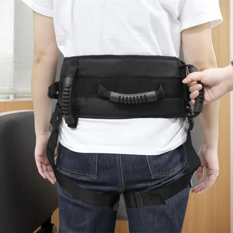 Gate Belt For Elderly Oxford Walking Transfer Belt Quick Release Gait Belts Adjustable Comfortable Lift Belt With 5 Handles Gate