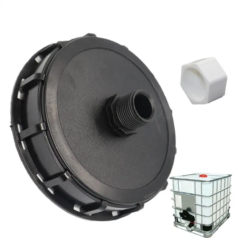 1000L IBC Tank Lid Barrel Bung Caps Tote Tank Cover Wear-Resistant Rain Barrel Caps Chemicala Ton Barrel Cover With Vent Hole