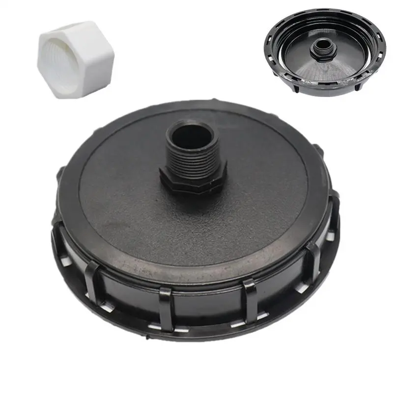 1000L IBC Tank Lid Barrel Bung Caps Tote Tank Cover Wear-Resistant Rain Barrel Caps Chemicala Ton Barrel Cover With Vent Hole