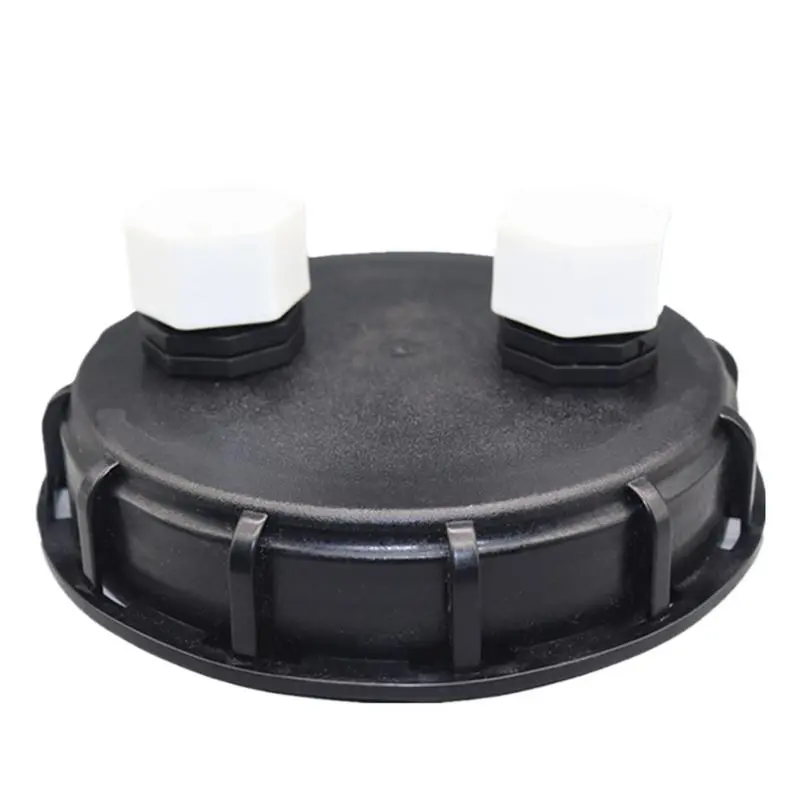 1000L IBC Tank Lid Barrel Bung Caps Tote Tank Cover Wear-Resistant Rain Barrel Caps Chemicala Ton Barrel Cover With Vent Hole