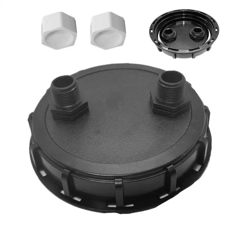 1000L IBC Tank Lid Barrel Bung Caps Tote Tank Cover Wear-Resistant Rain Barrel Caps Chemicala Ton Barrel Cover With Vent Hole