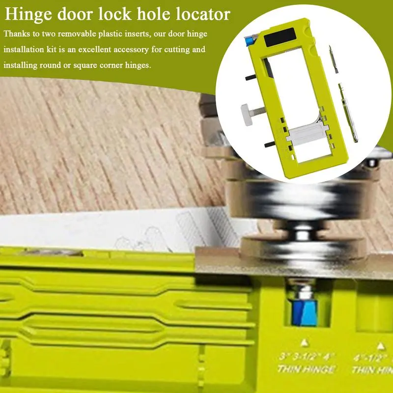 Door Hinge Jig Router Hinge Jig Door Latch Installation Kit Chiseling Hinge Mortiser Adjustable Scoring Power Tool For Door &