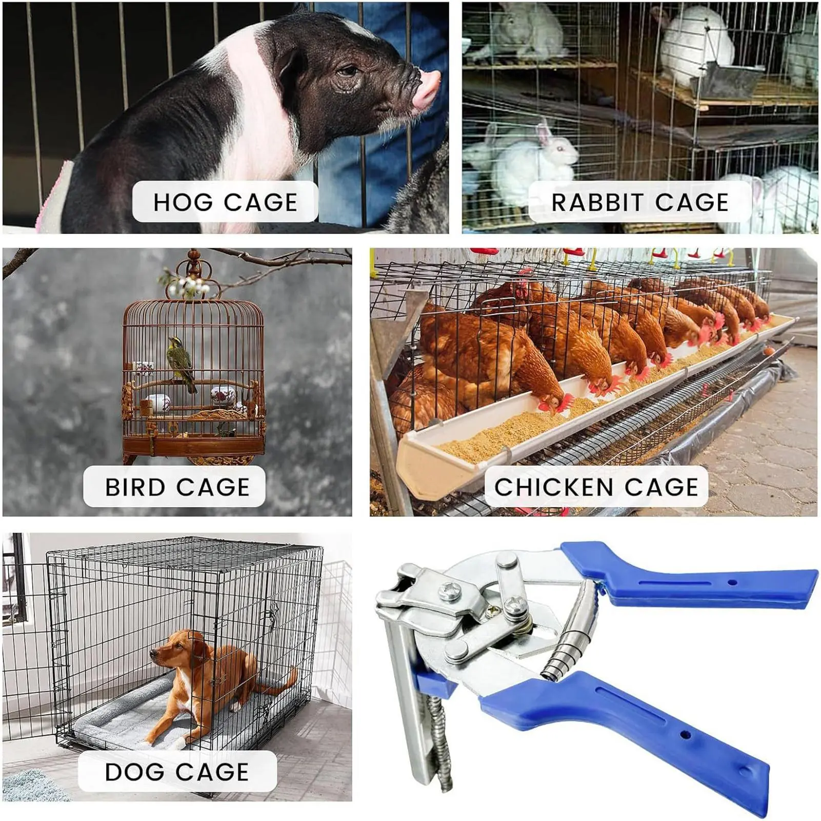 Hog Ring Pliers Type M Multi-function Fence Pliers Tools Home Improvement For Poultry Home Animal Upholstery Bird Crafts Fencing