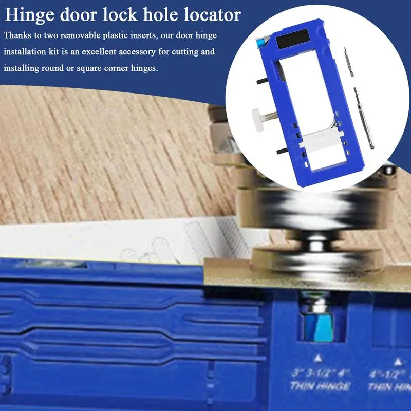 Door Hinge Jig Router Hinge Jig Door Latch Installation Kit Chiseling Hinge Mortiser Adjustable Scoring Power Tool For Door &