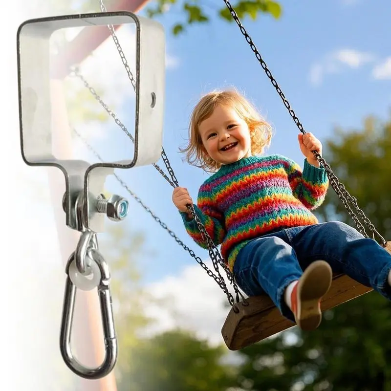 Heavy Duty Swing Hangers Alloy Swing Hardware Suspension Clamp Silent Hanger For Ceiling Chair Hammock Tree Playground Pergola