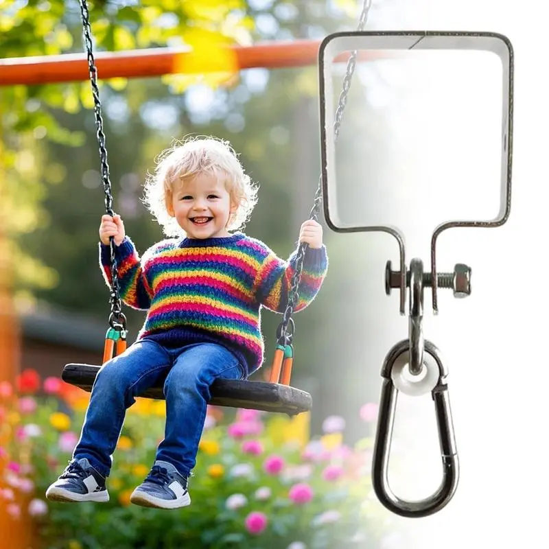 Heavy Duty Swing Hangers Alloy Swing Hardware Suspension Clamp Silent Hanger For Ceiling Chair Hammock Tree Playground Pergola