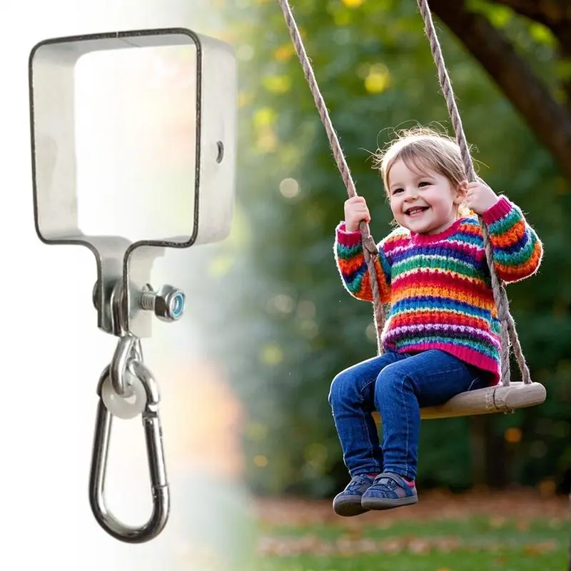 Heavy Duty Swing Hangers Alloy Swing Hardware Suspension Clamp Silent Hanger For Ceiling Chair Hammock Tree Playground Pergola