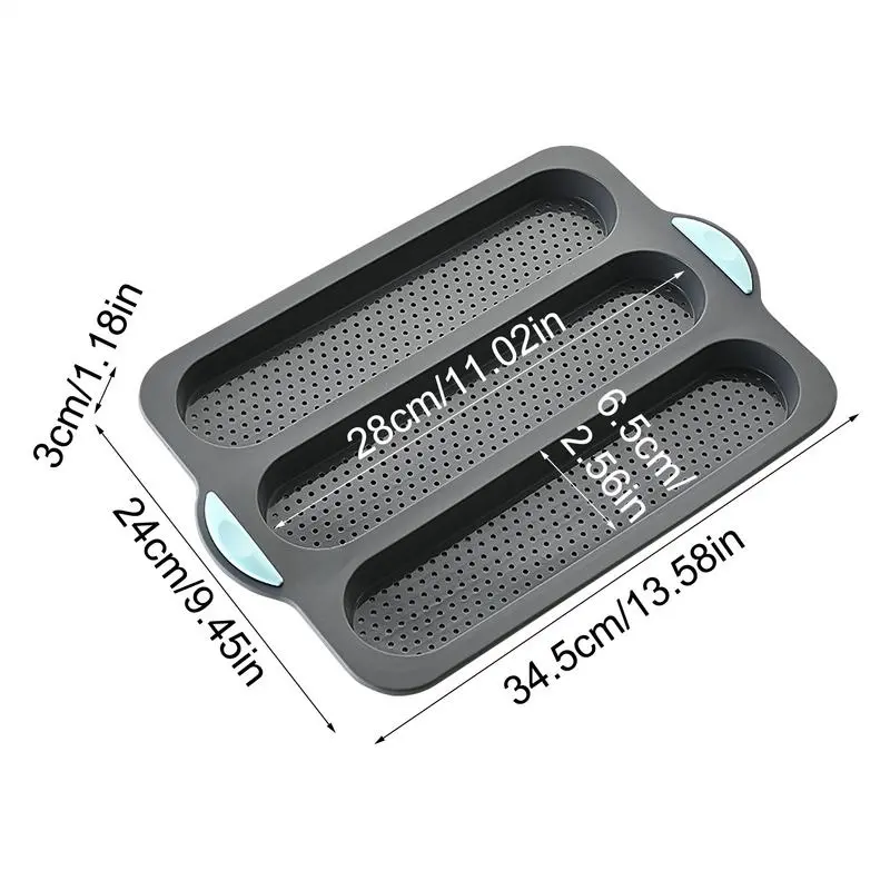 Sandwich Baking Liners Non-stick Loaf Pan Sandwich Baking Liners 24x34.5cm/9.4x13.6inch French Bread Pan Silicone Professional