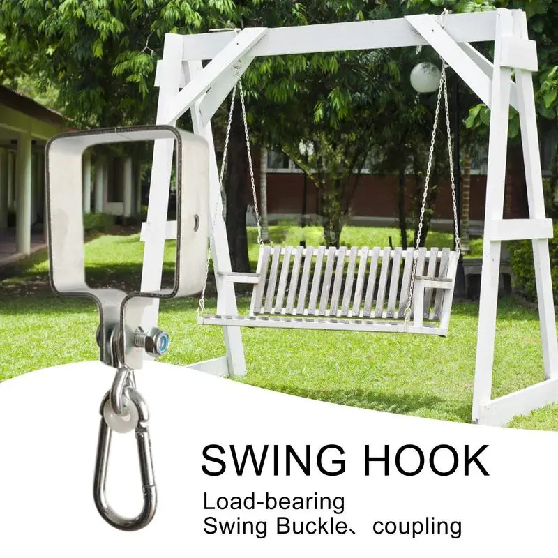 Heavy Duty Swing Hangers Alloy Swing Hardware Suspension Clamp Silent Hanger For Ceiling Chair Hammock Tree Playground Pergola