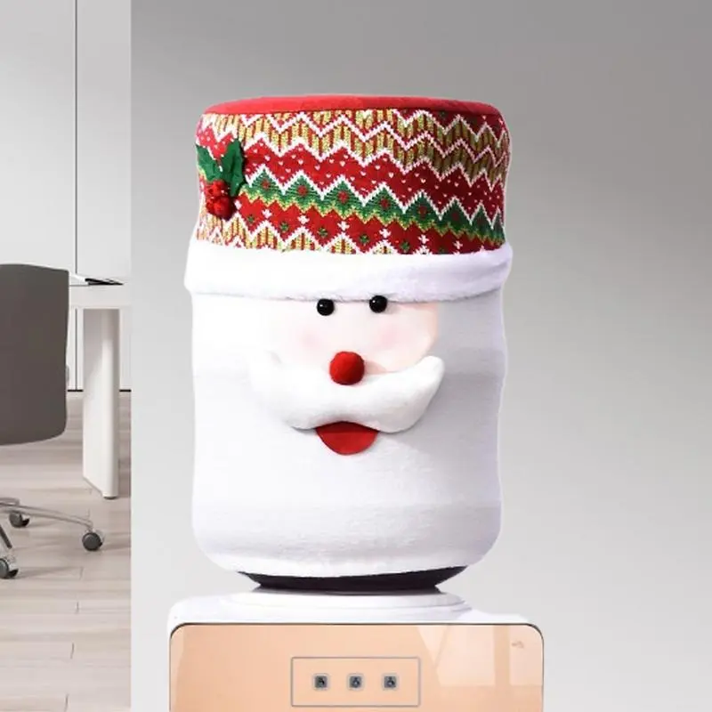 Water Jug Cover Christmas Drinking Barrel Dust Protector Stretchy Water Bucket Dust Defense Reusable Water Dispenser Dust Sleeve
