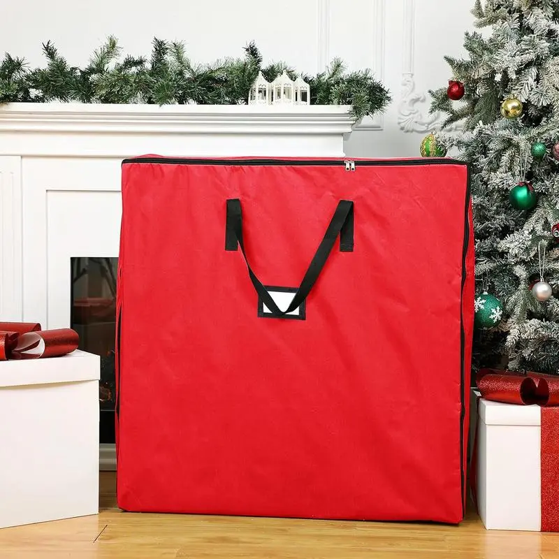Wreath Bag 30 Inch Christmas Wreath Organizer Reinforced Handle Festival Decoration Accessories 600D Oxford Cloth Garage