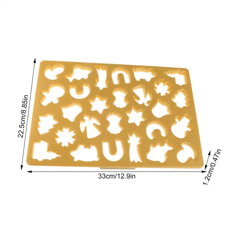 Cookie Cutters Christmas Shapes Christmas Baking Molds Cartoon Christmas Cookie Molds Candy Fondant Molds Heat-Resistant Food