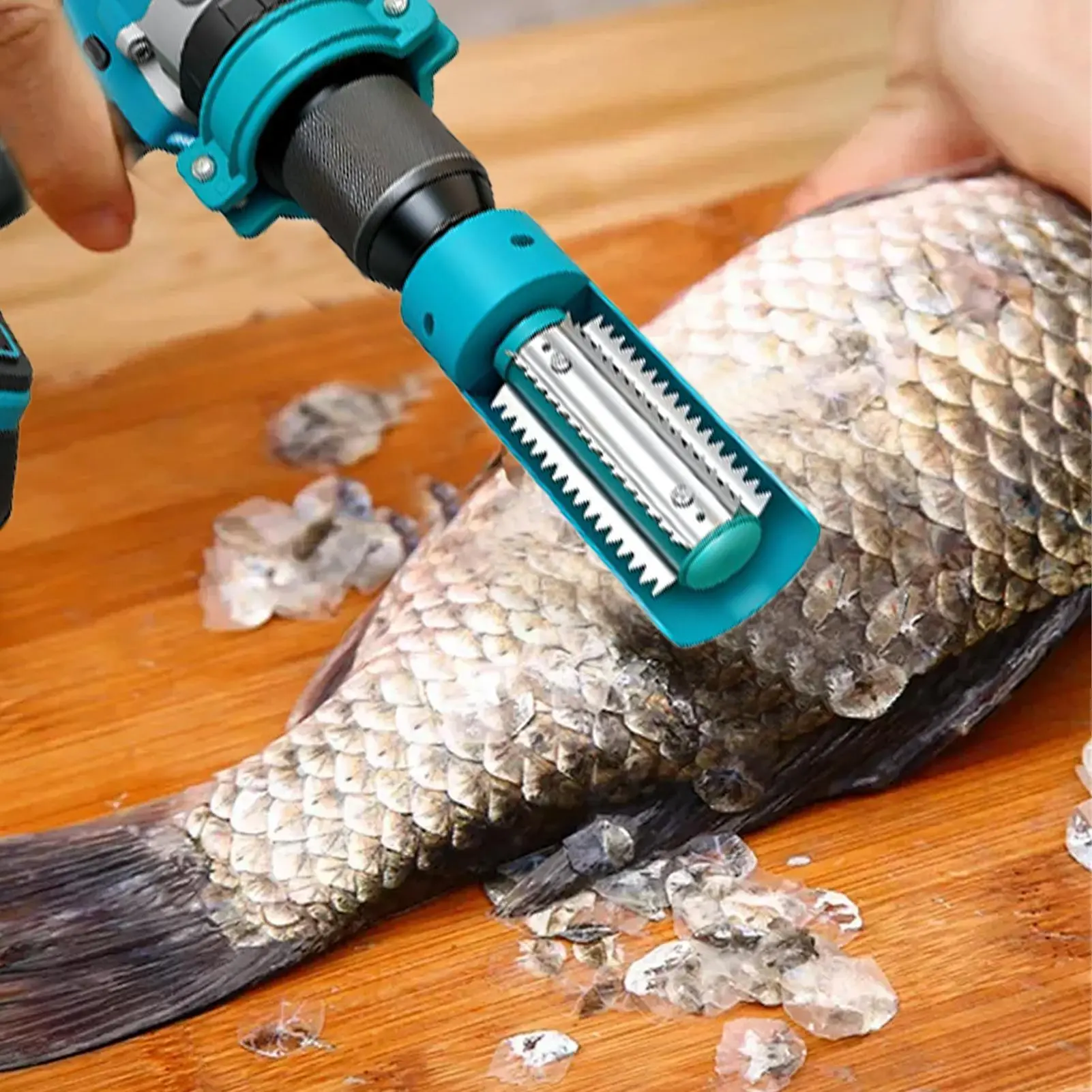 Fish Scraper Electric Fish Scale Scraper Carp Scaling Tool Hand Drill Accessories For Indoor Outdoor Meal Prep Restaurants