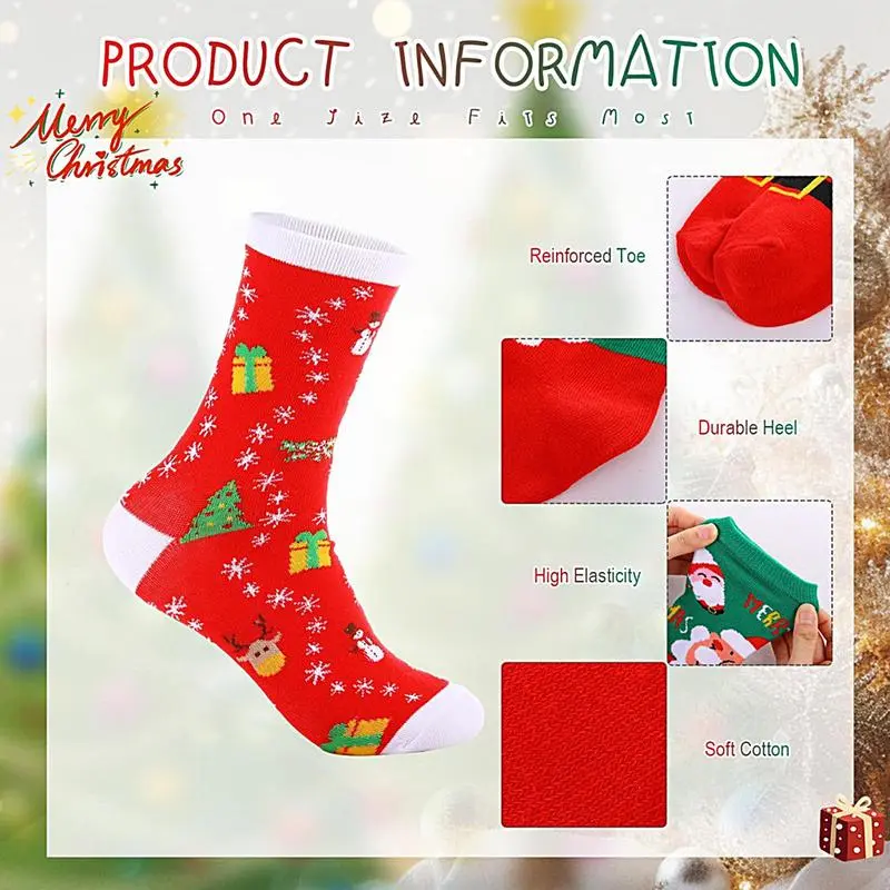 Christmas socks Advent calendar 24 pairs Cartoon Christmas Socking 24 Days Cotton Socks Countdown Calendar Christmas Gifts